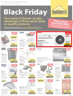 Builders : Black Friday (29 Nov 2019) IN-STORE ONLY., page 1