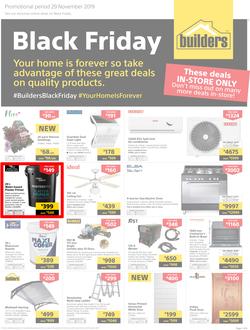 Builders : Black Friday (29 Nov 2019) IN-STORE ONLY., page 1