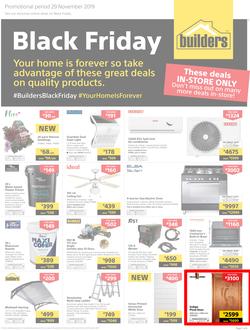 Builders : Black Friday (29 Nov 2019) IN-STORE ONLY., page 1