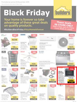 Builders : Black Friday (29 Nov 2019) IN-STORE ONLY., page 1