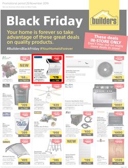 Builders : Black Friday (29 Nov 2019) IN-STORE ONLY., page 1