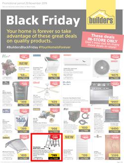 Builders : Black Friday (29 Nov 2019) IN-STORE ONLY., page 1