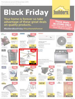 Builders : Black Friday (29 Nov 2019) IN-STORE ONLY., page 1