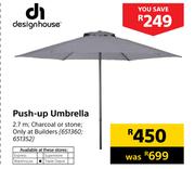 Design House Push Up Umbrella-2.7m