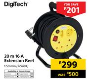 Digitech 20m 16a Extension Reel 1.50mm 