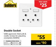 Builders Double Socket