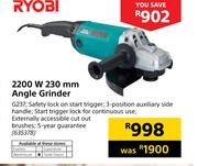 Ryobi 2200W 230mm Angle Grinder