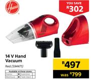 Hoover 14v Hand Vaccuum Red