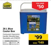 Camp Master 26Ltr Blue Cooler Box