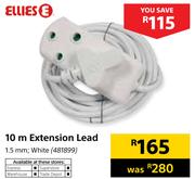 Ellies 10m Extension Lead 1.5mm;White 