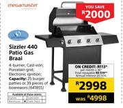 Megamaster Sizzler 440 Patio Gas Braai