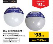 Light Worx LED Ceilinf Light 18W White
