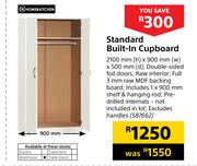 Home & Kitchen Standard Built-In Cupboard 2100mm(h) x 900mm(W) X 500mm(d)