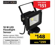 Light Worx 10W LED Floodlight Sensor