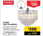 Eurolux 3-Light Otis Chandelier