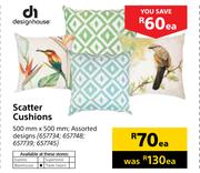 Designhouse Scatter Cushions 500mm X 500mm-Each