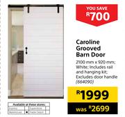 Caroline Grooved Barn Door-2100mm X 920mm