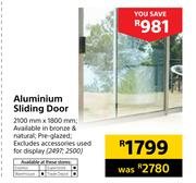 Aluminium Sliding Door-2100mm X 1800mm