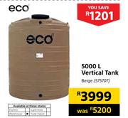 Eco 5000Ltr Vertical Tank Beige
