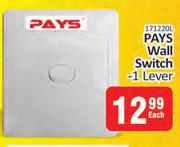 Pays Wall Switch 1 Lever