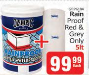 Olympic Rain Proof Red & Grey-5L Each
