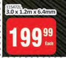Gyproc Plaster Ceiling Board 3.0 x 1.2m x 6.4mm-Each