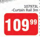 Window Lines Clipper Track Double Curtain Rail 3m 107973L