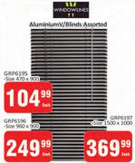 Window Lines Aluminium V/Blinds GRP6195-470 x 900 Each