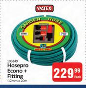 Watex Hosepro Econo + Fitting 12mm x 20m
