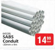 SABS Conduit 20mm x 4m-Each