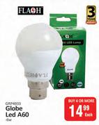 Flash Globe LED A60 6W-Each