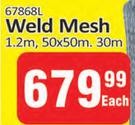 Weld Mesh 1.2m, 50 x 50m, 30m