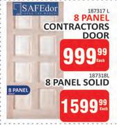 Safedor 8 Panel Solid Door-Each