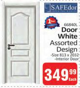 Safedor Door White Assorted Designs-813 x 2032