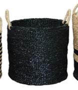 Designhouse Seagrass Basket (Seagrass Natural/ Black) 39 x 39 x 35cm