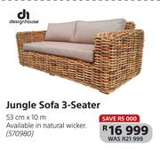 Designhouse jungle Sofa (3 Seater) 53cm x 10cm