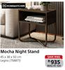 Home & Kitchen Mocha Night Stand (Legno) 45 x 38 x 50cm