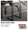 Home & Kitchen Muhu Side Table (Noce) 36.5 x 64 x 64cm