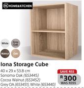 Home & Kitchen Iona Storage Cube 40 x 29 x 53.8cm
