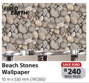 Fired Earth Beach Stones Wallpaper 10m x 530mm (747260)