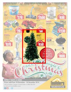 Builders Warehouse : Christmas Range ( 18 Nov - 24 Dec 2014 ), page 1