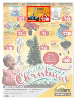 Builders Warehouse : Christmas Range ( 18 Nov - 24 Dec 2014 ), page 1