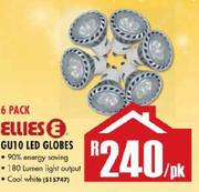 Ellies GU10 6 Pack LED Globes-Per Pack
