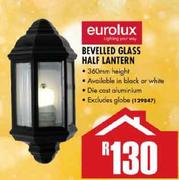 Eurolux Bevelled Glass Half Lantern