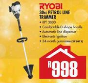 Ryobi 30cc Petrol Line Trimmer RP3000