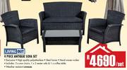 Living Out 4 Piece Antique Sofa Set-Per Set