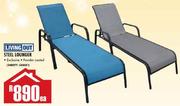 Living Out Steel Lounger-Each