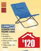 Living Out Assorted Patio Folding Chairs