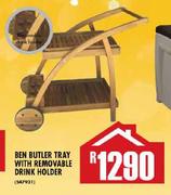 Ben Butler Tray With Removable Drink Holder