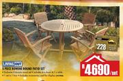 Living Out 5 Piece Rowene Round Patio Set-Per Set